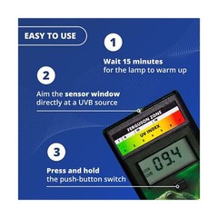 Solarmeter Model 6.5R Reptile UV Index Meter, Handheld Digital Radiometer for…