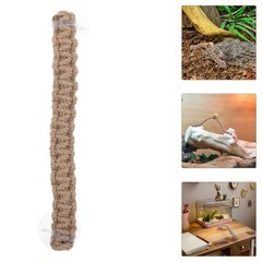 3Pcs Braided Jute Rope Reptile Tank Hanging Swing Hermit Crab Climbing Accessory