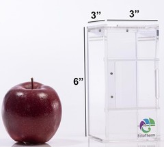 EctoTherm Jumping Spider Enclosure – Complete Acrylic Small, Transparent