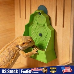Reptile Feeding Bowl, Feeder for Reptile,Reptile Corner Feeder with Suction Cups