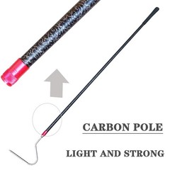 48” High-Carbon Snake Hook Catcher Stick Tongs Grabber Reptile Pick-up Handl…