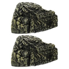 2 PCS Amphibian Habitat Reptile Basking Platform Hideout Fish Decoration