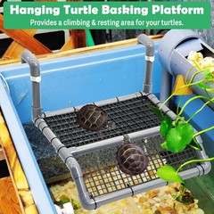 Hanging Turtle Basking Platform Plastic Turtle Dock Basking Area with Climbin…