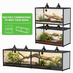Reptile Enclosure 120 Gallon Large Terrarium Tank 4x2x2 Habitat