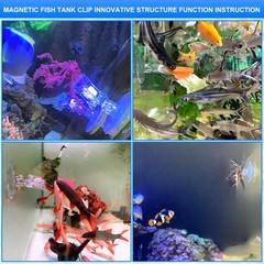 6pcs Aquarium Suction Cup Clips Seaweed Clip for Saltwater Fish Tank Veggie F…