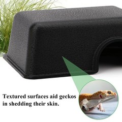 Hypeety Reptile Hide Box, Small Animal Hideaway, Hides with Texture Help Peel…