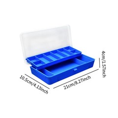 Fishing Tackle Box Baits with Clear Lid Convenient Separator Easy to Clean