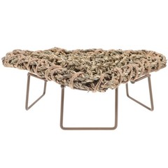 Large Lizard Grass Bed Lounger for Bearded Dragon Rest Gecko Sleeping