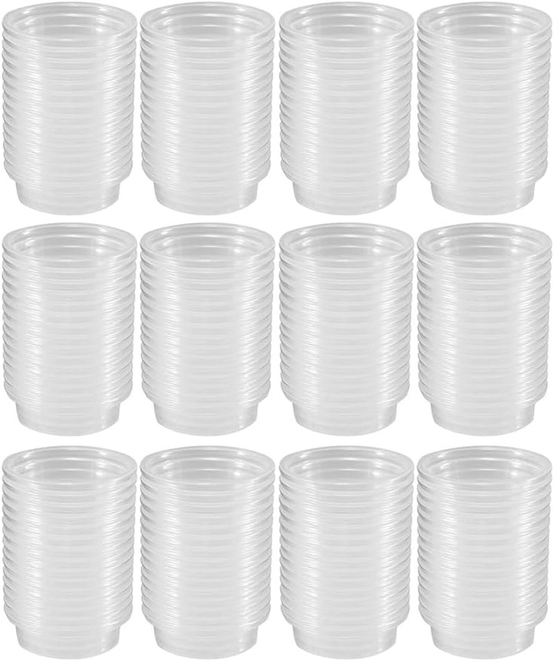 200 pcs 0.5oz Crested Gecko Food and Water Feeding Cups, Reptile Feeder Bowls, f