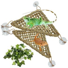 Tfwadmx 3 Pack Bearded Dragon Hammock Lizards Lounger Reptile Climbing Access…