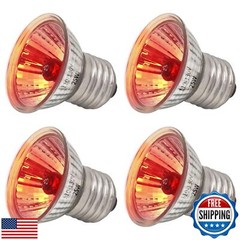Abustle pig 4 Pack UVA Infrared Reptile Heat Bulbs,Turtle Heat Lamp for Repti