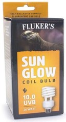 Reptile, Flukers Sun Glow Desert Fluorescent 10.0 UVB Bulb (26 watt)
