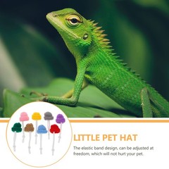 8Pcs Knitted Reptile Mini Hats Adorable Snake Lizard Wearing Adjustable Hats