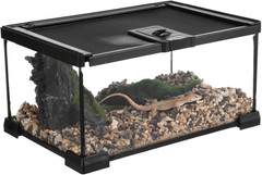 Mini Reptile Glass Terrarium 12″X8″X6″, Full View Rainforest Vivarium Tank, Stac