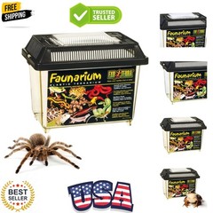 Faunarium Small – Plastic Reptile Terrarium and Transport Container for Lizar…