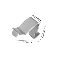 12Pcs Metal Shelf Clip Plated Silver Cabinet Shelf Supports Strong Easy Install