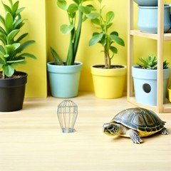 6Pcs Reusable Iron Reptile Cage Lampshade Golden Heat Lamp Protector