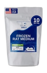 MiceDirect 10 Frozen Rat Medium Feeders Snake Food Adult Ball Pythons Monitor…