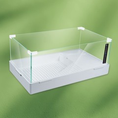 BETAZOOER Turtle Tank with Adjustable Water Pump Filter, Large(Glass), Glass