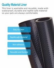 Bearded Dragon Tank Accessories, 120 Gallon Reptile Terrarium Mat Liner, Bear…