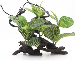 Reptile Terrarium Forest Tree with Plant Leaves for Amphibian Habitat Décor Liza