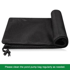 2 Pack 17.7″ x 17.7″ Pump Barrier Bag, Pond Pump Filter Bag, Black Media Bag …