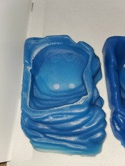Reptile ramp blue Food Dish Bowl, Worm Water Dish Small Lizard Gecko Pet lot