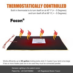 Facon 7-1/4″ x 25″ RV Tank Heater Pad with Automatic Thermostat – 2Packs, RV …