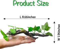 Safe Resin Climbing Branches for Snakes and Lizards – 2-Pack with Suction Cups