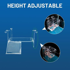 Large Turtle Docks Adjustable Hanging Basking Platform with Slip-Resistant Surfa