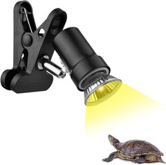 50W Reptile Heat Lamp UVA UVB Basking Light for Bearded Dragon Turtle Lizard Amp