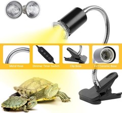Turtle Basking Light Cycle Timer, Tortoise UVA UVB Heat Bulbs, 2 Pack