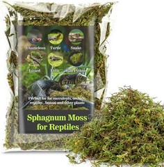 Green Sphagnum Moss Substrate – Ideal 5oz Bedding for Reptiles & Amphibians