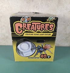 Zoo Med Creatures Dome Lamp Fixture 3 1/2 Inch 40 Watt Max