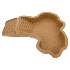 Large Reptile Bathing Pool: Reptile Feeding Dish Water Bowl With Ramp Aquarium
