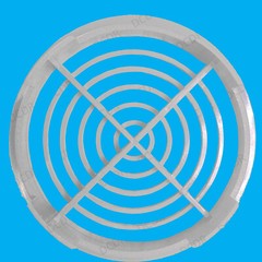 8x White Vivarium Reptile Push Fit Round Air Vent, 110mm, 100mm Hole