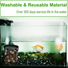 10 Pcs 3″ x 4″ Aquarium Filter Media Bags Small, Mini Fish Tank Media Mesh Fi…
