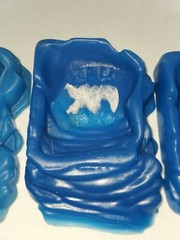 Reptile ramp blue Food Dish Bowl, Worm Water Dish Small Lizard Gecko Pet lot
