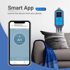 Humidity Controller Reptile Humidistat Thermostat WiFi IHC-200 Humidification CF