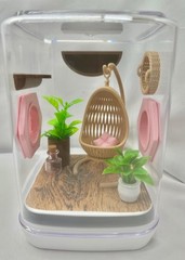 Boho Jumping Spider Enclosure – Stylish Pet House for Arachnid Lovers