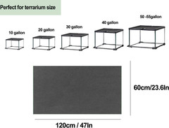 47″ X 24″ Large Reptile Carpet Terrarium Liner Bedding Reptile Substrate Mat Tan