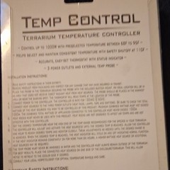 AM Reptiles Temp Control Terrarium Temperature Controller Thermostat 1000W