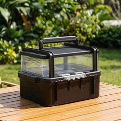Reptile Carrier Portable Reptile Transport Box Transparent for Veterinary