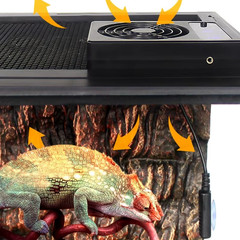 Terrariums Ventilator Cooling Fan Reptiles Tanks Hangable Air Coolers Automatic