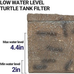Turtle Tank Filter W/ Basking Platform 3-in-1 Decor Quiet Efficient Waterfall US