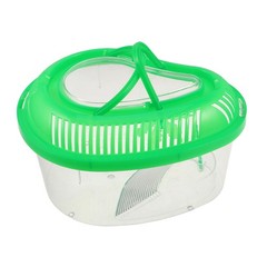 Geckos Box Reptile Terrariums Carrier Cage Turtle Tank with Lid Feeding
