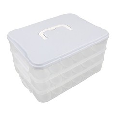 Stackable Egg Cartons Clear Holder Tray with Lid Container for Refrigerator