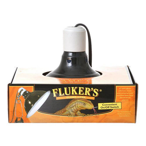 Clamp Lamp with Switch 150 Watt (8.5″ Diameter) By Flukers