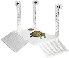 Hanging Turtle Basking Platform, Adjustable Acrylic Aquatic Reptile Turtle Tank