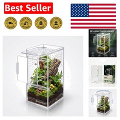 Pre-Assembled 3x3x6 Jumping Spider Enclosure – Watertight Acrylic Habitat